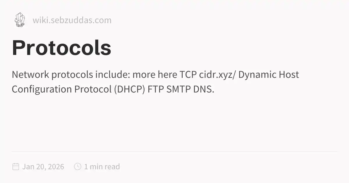 Protocols