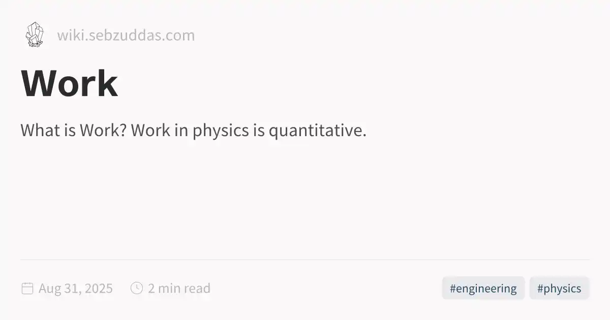 Working Wiki Work