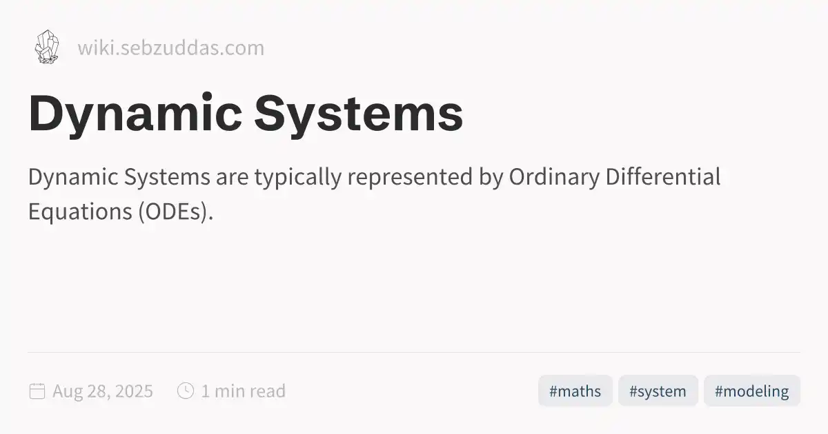 Dynamic Systems
