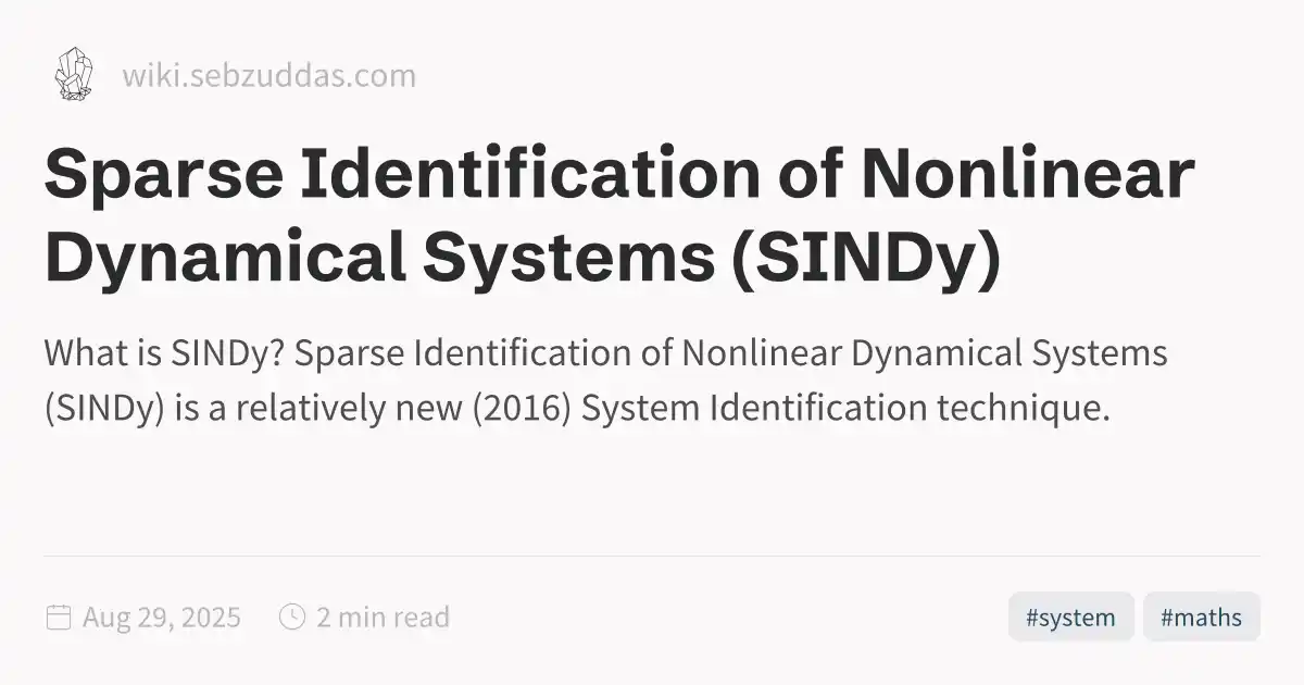 Sparse Identification of Nonlinear Dynamical Systems (SINDy)