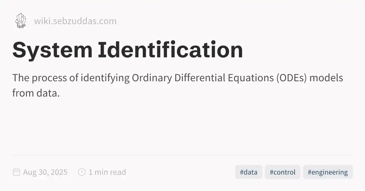 System Identification
